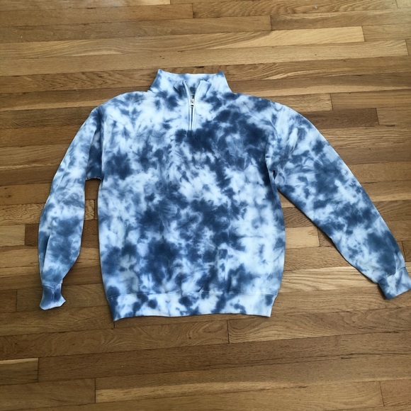 Tie Dye Sweatsuit | Indigo Quarter Zip - Picture 2 of 8